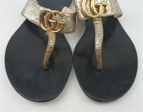 gucci marmont flip flops